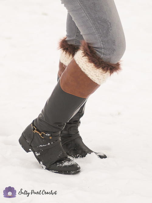 Fur Trimmed Boot Cuffs Fur Trimmed Boot Cuffs