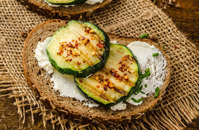 Sandwich with Mexican Tofu Spread and Grilled Zucchini Sandwich with Mexican Tofu Spread and Grilled Zucchini