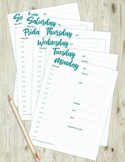 Free Daily Planner Printable To Keep You Organized