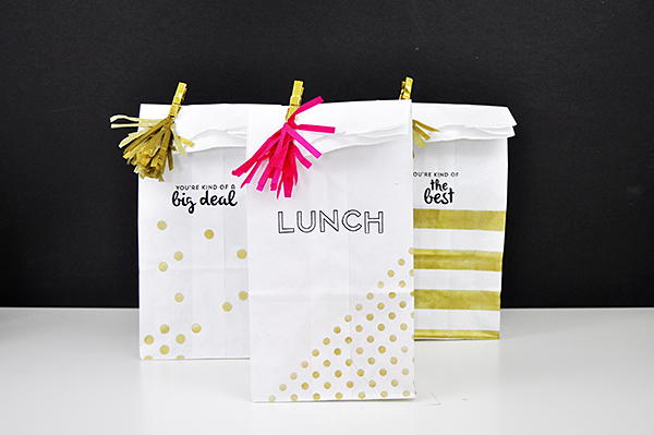Stamped Lunch Bags Stamped Lunch Bags