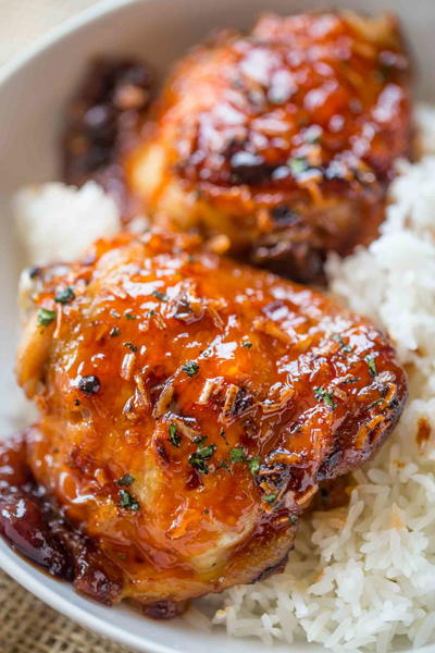 One Pan Apricot Chicken
