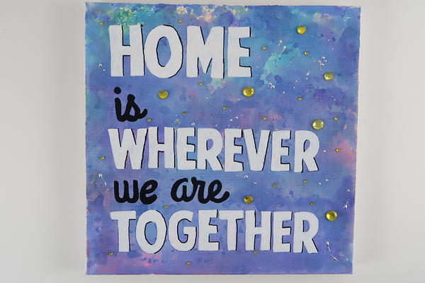 Watercolor Marker DIY Quote Canvas Watercolor Marker DIY Quote Canvas