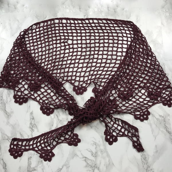 Fine Midsummer Garden Crescent Shawlette Fine Midsummer Garden Crescent Shawlette