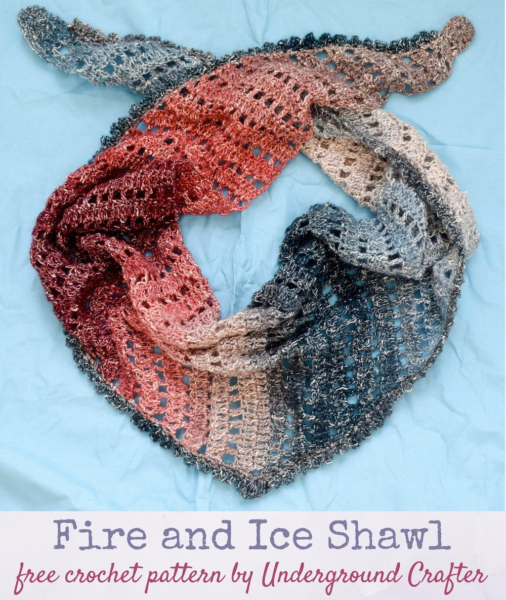 Fire And Ice Shawl Allfreecrochet Com