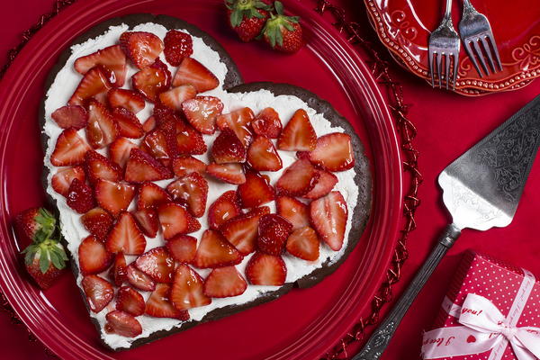 Strawberry Topped Brownie