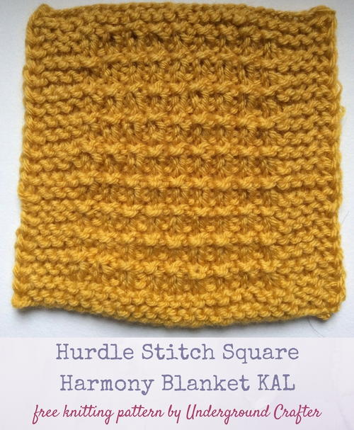 Hurdle Stitch Square Hurdle Stitch Square