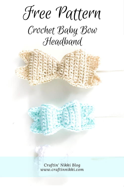 Crochet Baby Bow Headband Crochet Baby Bow Headband