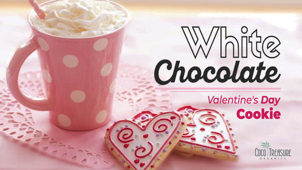 White Chocolate Valentines Day Cookie White Chocolate Valentine’s Day Cookie
