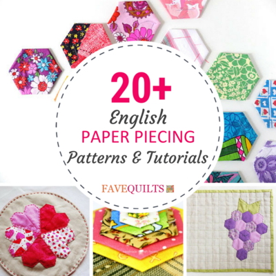 20+ English Paper Piecing Patterns and Tutorials