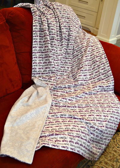 Easy to Make Flannel Blanket Easy to Make Flannel Blanket