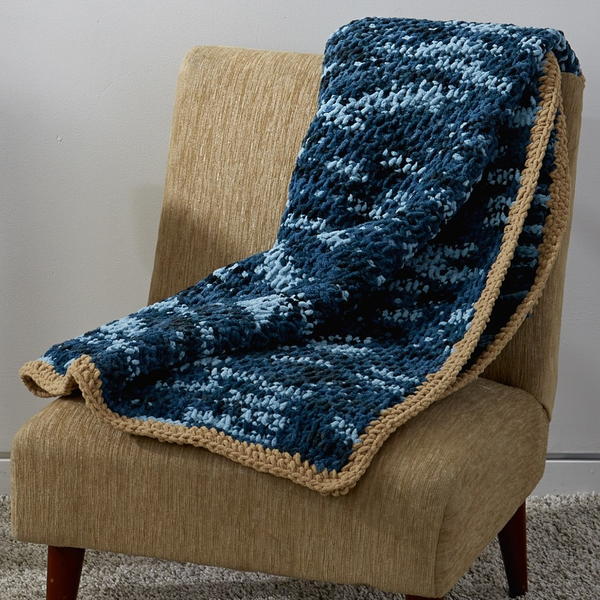 Image shows the Honestly Easy Tunisian Crochet Afghan.