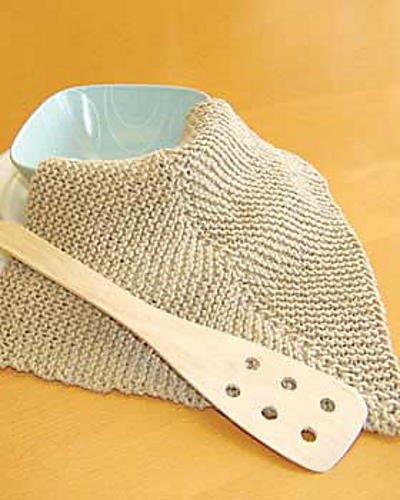Mitered Knit Dishcloth