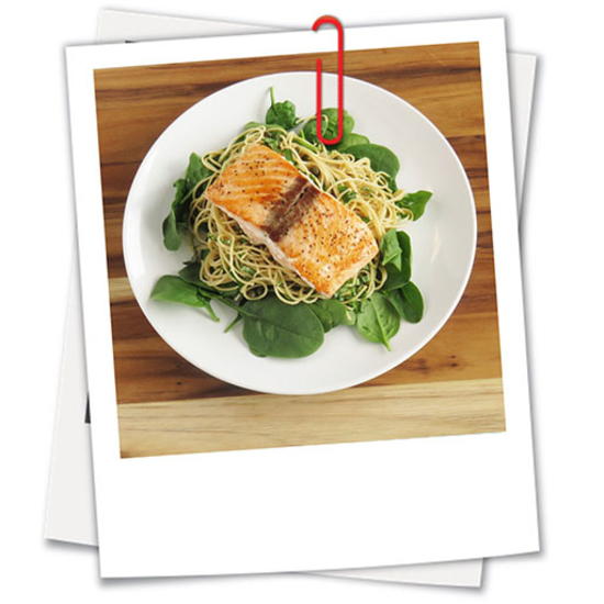 Whole Wheat Spaghetti with Lemon Basil and Salmon Whole Wheat Spaghetti with Lemon, Basil and Salmon