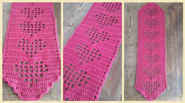 Heart Table Runner Heart Table Runner