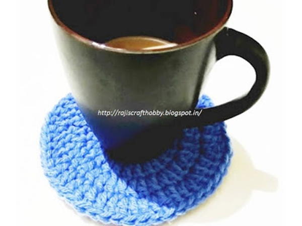 Simple Crochet Coaster Simple Crochet Coaster