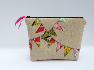 Bunting Cosmetic Bag Tutorial Bunting Cosmetic Bag Tutorial