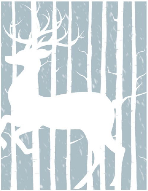 Free Printable Woodland Winter Cards Free Printable Woodland Winter Cards