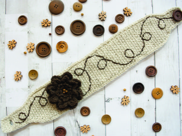 Waterlily Waltz Knit-look Headband Waterlily Waltz Knit-look Headband