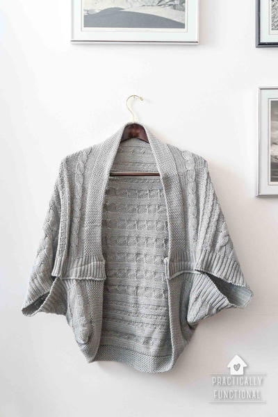 Stroller Blanket to Cocoon Cardigan Refashion Stroller Blanket to Cocoon Cardigan Refashion