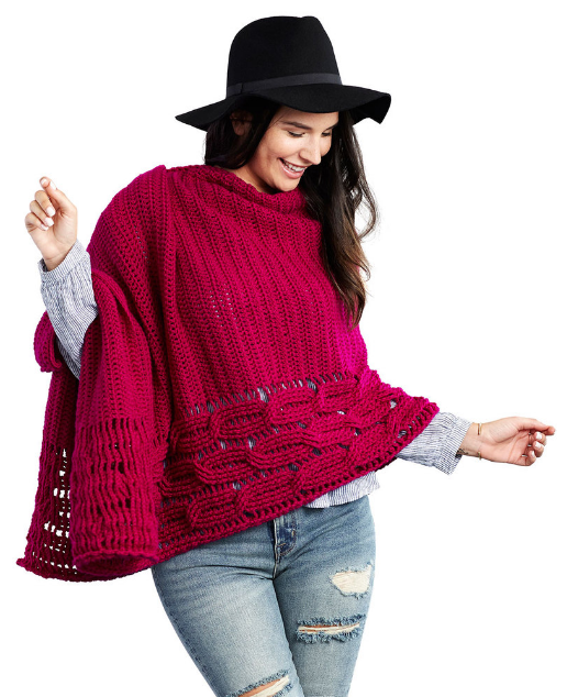 Interwoven Cabled Chic Shawl Interwoven Cabled Chic Shawl