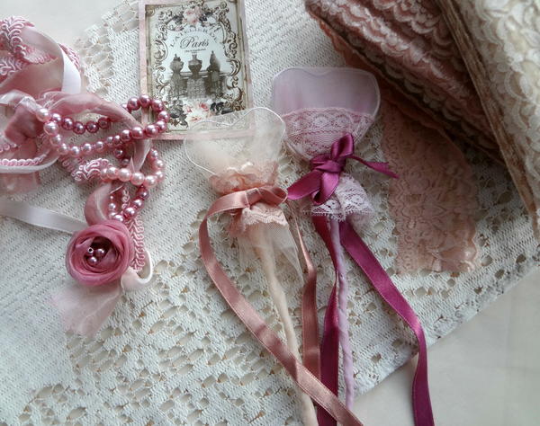 Valentines Shabby Chic Bookmarkers Valentine's Shabby Chic Bookmarkers