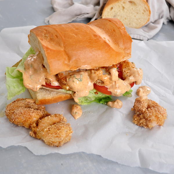Baked Shrimp Po Boy Recipe With Remoulade Sauce Baked Shrimp Po’ Boy Recipe With Remoulade Sauce