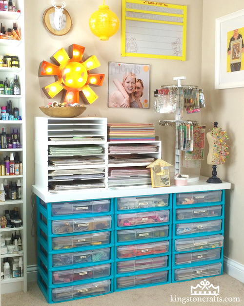 How to Decorate Plastic Storage Drawers