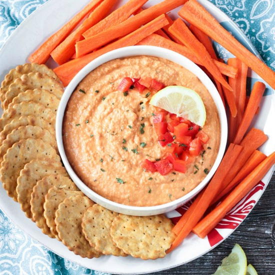 Roasted Red Pepper Hummus Roasted Red Pepper Hummus