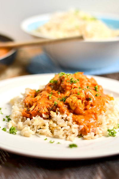 Vegan Indian Butter Cauliflower Vegan Indian "Butter" Cauliflower