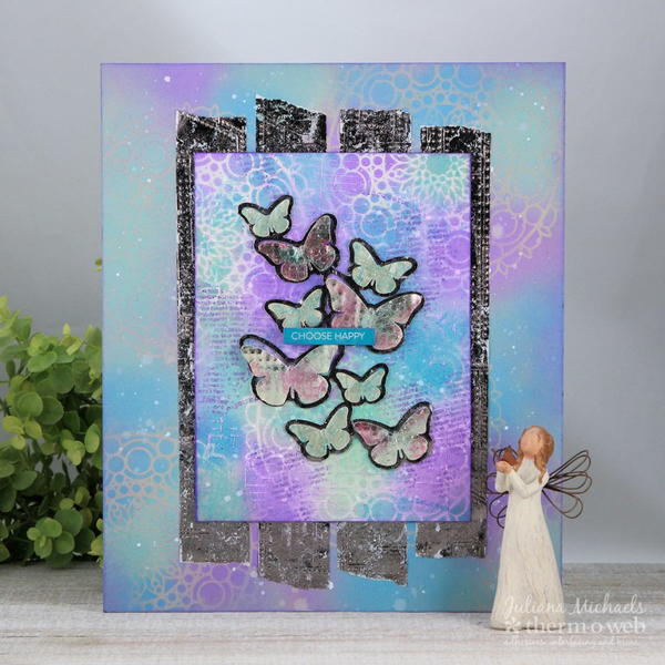 Choose Happy Mixed Media Canvas Choose Happy Mixed Media Canvas