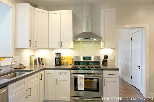 Classic White Kitchen Remodel on a Budget