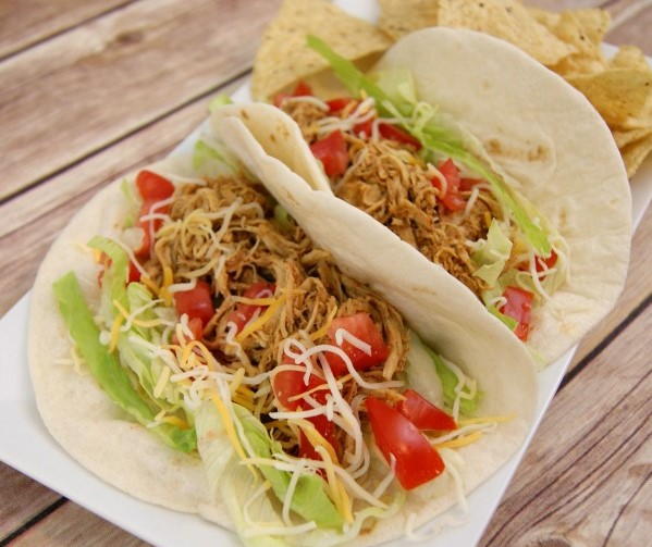 Easy Slow Cooker Chicken Tacos Easy Slow Cooker Chicken Tacos
