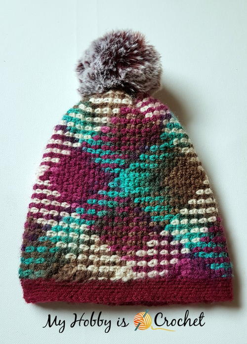 Argyle Hat with Removable Pompom Argyle Hat with Removable Pompom