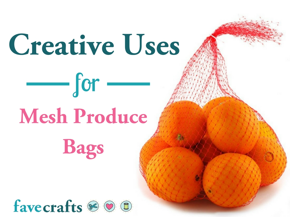 red mesh produce bags