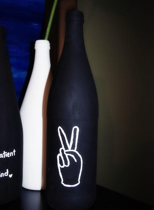 Painted Bottle Vase Painted Bottle Vase