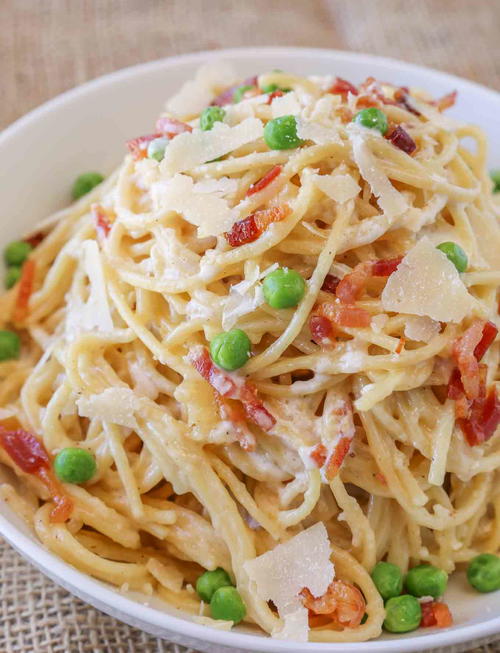Easy Bacon Carbonara Pasta Easy Bacon Carbonara Pasta