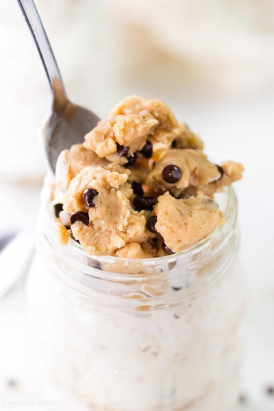 Cookie Dough Overnight Oatmeal Cookie Dough Overnight Oatmeal