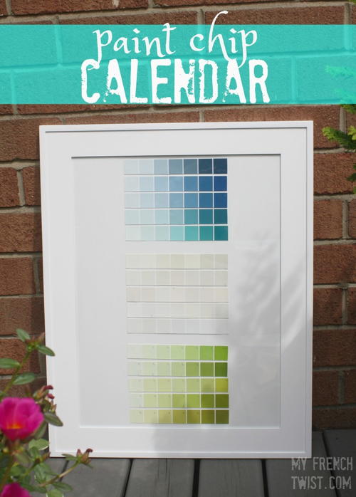 Paint Chip Calendar Paint Chip Calendar