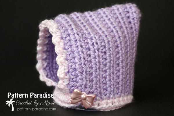 Fuzzy Crochet Bonnet Fuzzy Crochet Bonnet