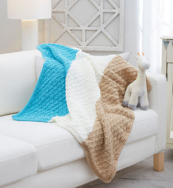 Diamonds for Baby Knit Blanket