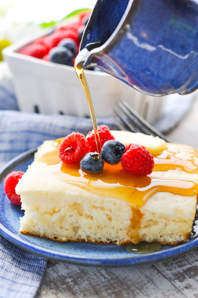 Rise and Shine Buttermilk Pancake Casserole Recipe