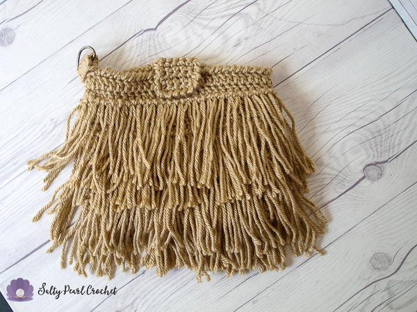 Fringed Crochet Clutch Purse Fringed Crochet Clutch Purse