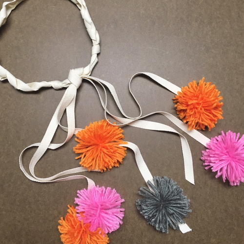 Braided Pom Pom Headband DIY Braided Pom Pom Headband DIY