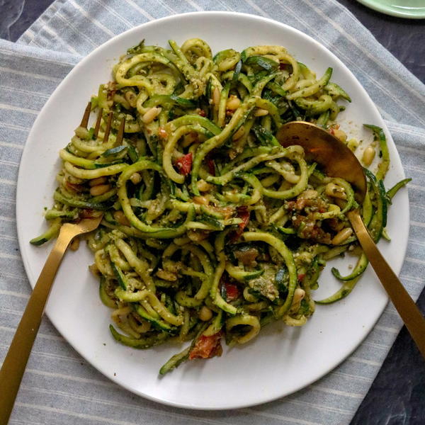 Pesto Zucchini Pasta Whole 30 Approved Pesto Zucchini Pasta (Whole 30 Approved)
