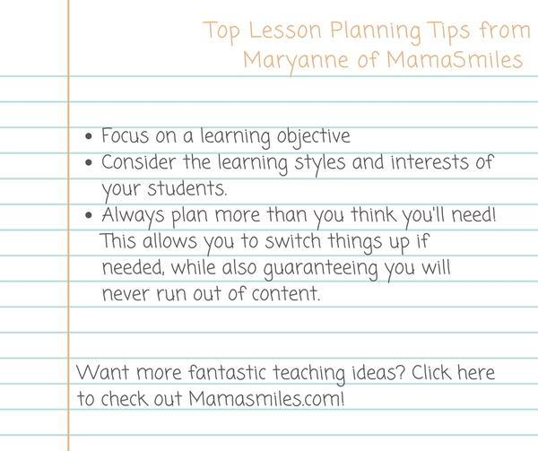 Tips from Maryanne of Mamasmiles