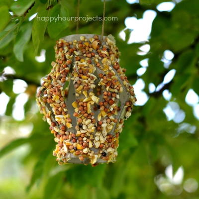 DIY Upcycled Bird Feeder