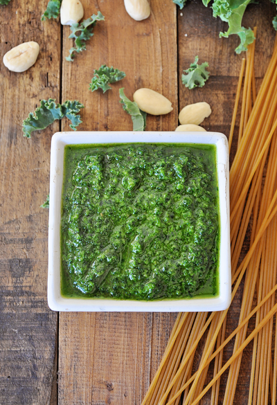 Vegan Pesto with Kale Almonds Vegan Pesto with Kale & Almonds