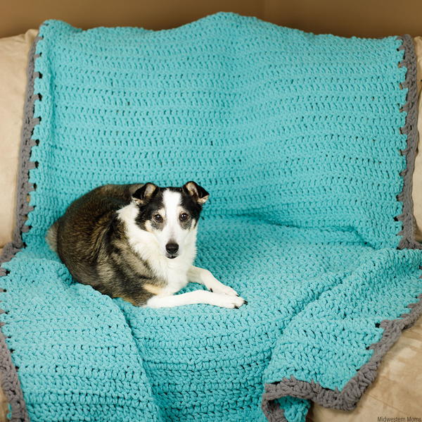 Crochet Dog Blanket Couch Cover Crochet Dog Blanket / Couch Cover