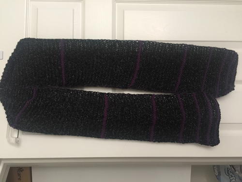 Fibonacci Striped Garter Scarf Fibonacci Striped Garter Scarf