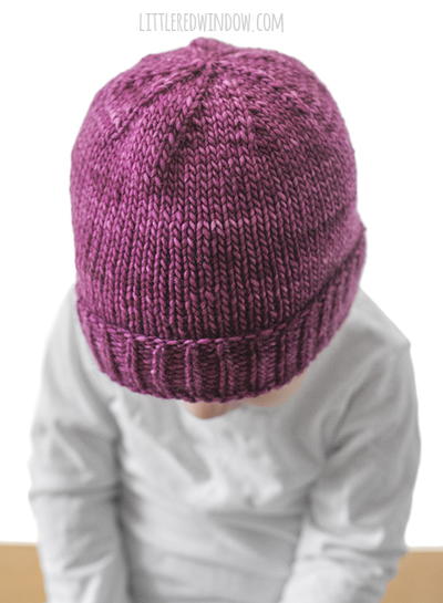 Easy Folded Brim Baby Hat